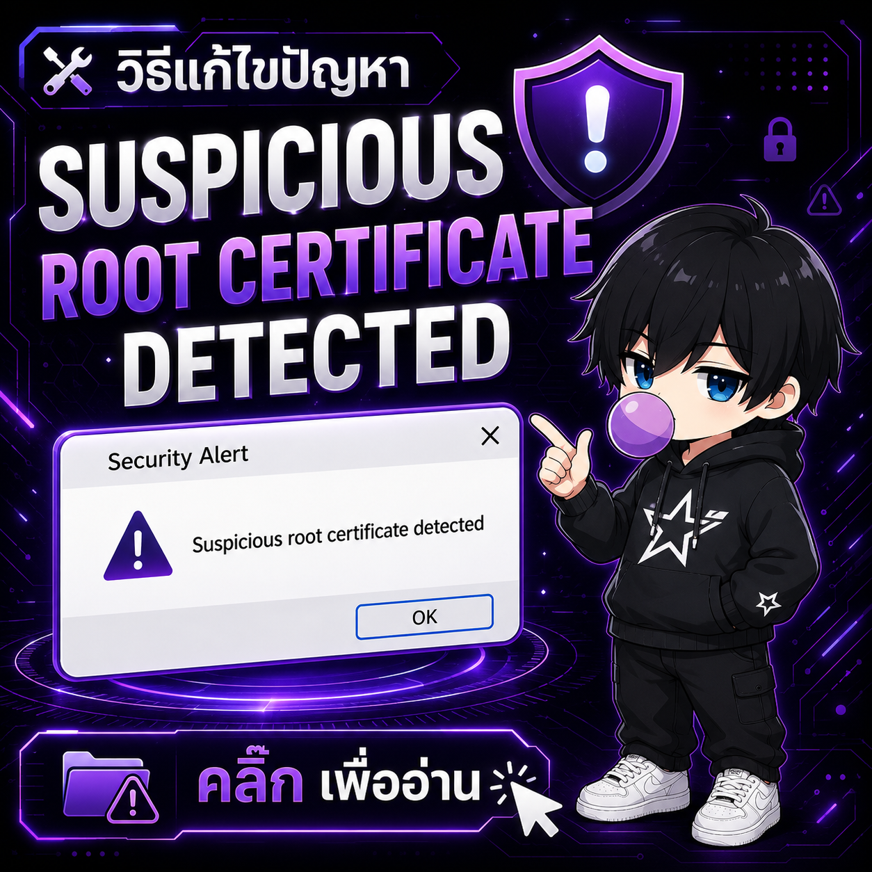 Suspicious root certificate detected
